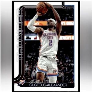 Shai Gilgeous Alexander 2025/26 Topps Oklahoma City Thunder NBA Basketball Card
